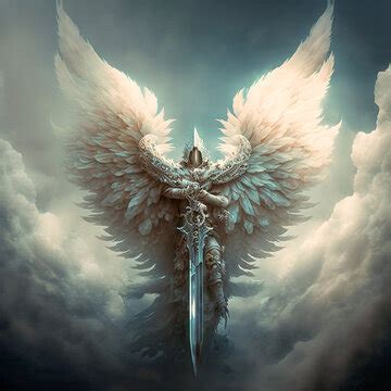 angel wings and sword|guardian angel with sword.